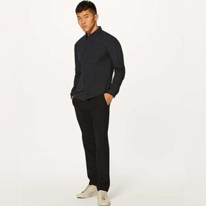 Lululemon Commission Slim fit Warpstreme casual tapered leg trendy Black pant 36